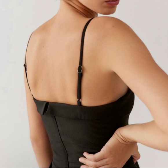 Urban Outfitters Andee Lace Up Corset Black Jumpsuit - Picture 4 of 11